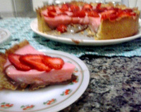 Torta de morango fácil e barata