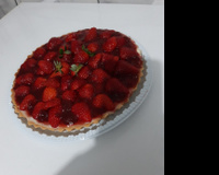 Torta de morango prática