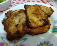 Bisteca frita saborosa