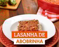 Lasanha de abobrinha com carne moída