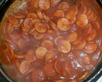 Minha receita de salsicha ao molho