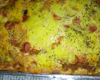 Torta de calabresa simples (massa leve)