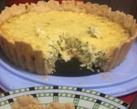 Quiche de abobrinha verde