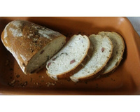 Pão recheado de calabresa