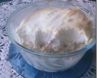 Creme gelado de maçã da vó Lhulhu