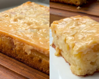Bolo de maçã invertido com massa de iogurte: essa receita é diferente de todas que já fiz e você também precisa provar