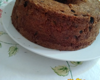 Bolo de aveia com frutas