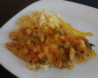 Fillé de peixe com batatas