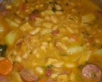 Dobradinha com feijão branco