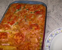 Lasanha de massa de pastel