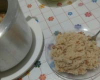 Arroz com feijão na panela de pressão