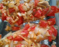 Filé de peixe assado