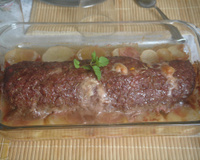 Rocambole de carne moída