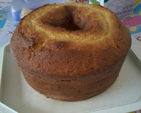 Bolo de fubá com iogurte