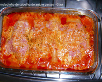 Enroladinho de cabelo de anjo e passas