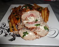 Pernil recheado com calabresa marinado na cerveja