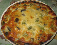 Souflé de queijo com legumes