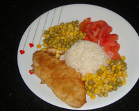 Filé de frango à milanesa sem fritura