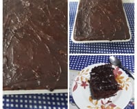 Bolo de Chocolate que já sai recheado do forno