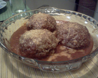 Polpetone assado e recheado