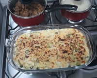 Brócolis ao creme de molho branco