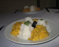 Filé de frango ao molho de milho com laranja