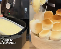 "O sorvete não derrete": sobremesa de sorvete assado na airfryer é a paixão de verão dos meus filhos