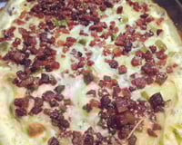 Batata com requeijão e bacon