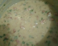 Caldo de queijo e batata