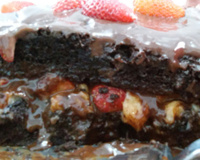 Bolo tentação de morango