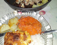 Frango assado com creme de cebola e maionese