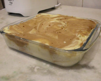 Bolo de micro-ondas mesclado