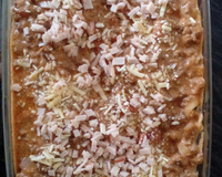 Talharim à bolonhesa com creme de leite