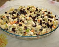 Salada de legumes com maçã