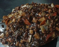 Yakisoba simples de legumes e carne