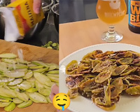 A única coisa que eu não comia era jiló, mas aí aprendi essa receita crocante e dourada com um chef e faço toda sexta pra comer com uma cervejinha