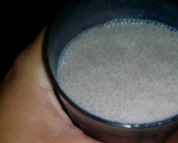 Vitamina de banana com chocolate