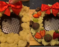 Nem planta, nem plástico: aqui em casa a guirlanda é de brownie, fica linda na mesa e é a sobremesa perfeita para a ceia