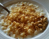 Canjica com amendoim