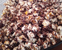 Pipoca com chocolate maravilhosa