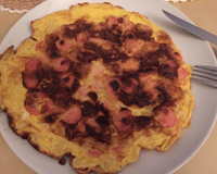Omelete de salsicha