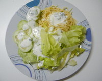 Molho de creme de leite, iogurte e limão