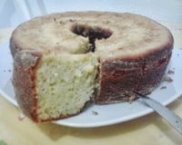 Bolo de laranja com casca
