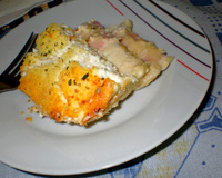 Lanche de forno delicioso