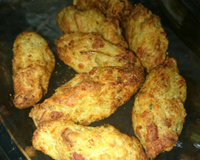 Bolinho de arroz com bacon