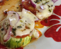 Mini pizza de abobrinha