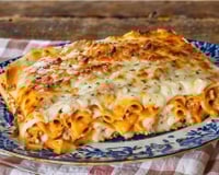 Lasanha de frango com queijo