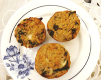 Torta de quinoa com escarola