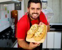 Baguete aos quatro queijos