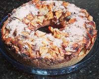 Bolo de maçã com canela